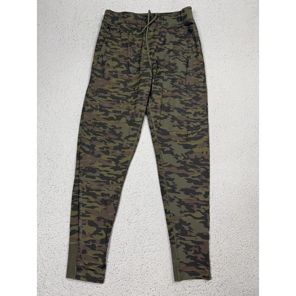Alphalete Pants Mens M Green Camo Jersey Joggers Stretch Athletic Gym‎ Training